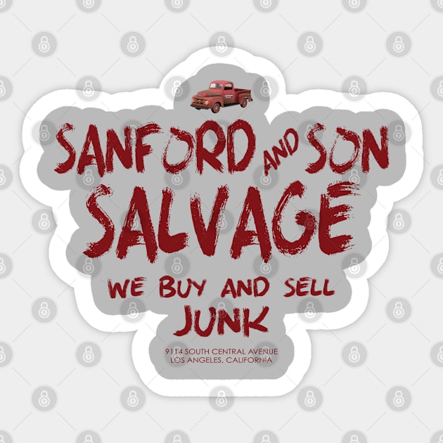 Sanford and Son salvage Sticker by teeteet